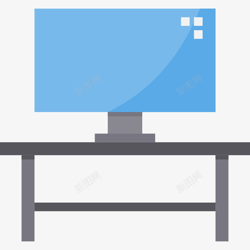 电视桌家用家具9平板图标svg_新图网 https://ixintu.com 家用家具9 平板 电视桌