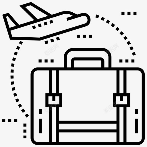 航空旅行环球旅行世界旅行图标svg_新图网 https://ixintu.com 世界旅行 环球旅行 航空旅行 航空运输线路图标包