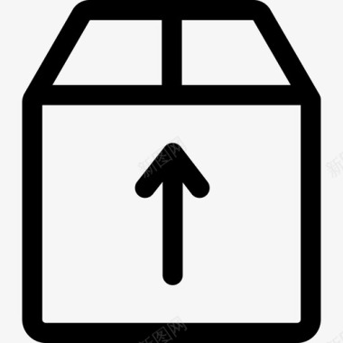 包装箱包装交付11直线图标图标