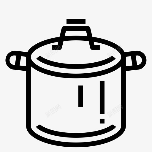 汤锅厨师烹饪图标svg_新图网 https://ixintu.com 厨师 厨房 商业和战略雕文 汤锅 烹饪 食物