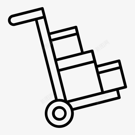 搬运工送货物流图标svg_新图网 https://ixintu.com 供应链 搬运工 物流 运输 送货