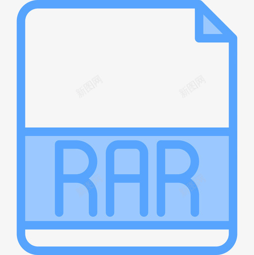 Rar文件扩展名5蓝色图标svg_新图网 https://ixintu.com Rar 文件扩展名5 蓝色