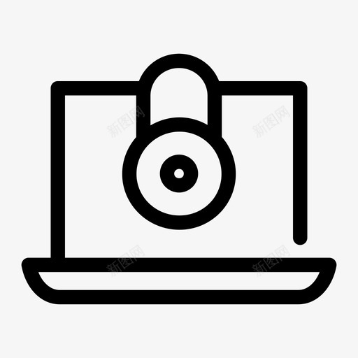 笔记本电脑安全加密笔记本电脑访问图标svg_新图网 https://ixintu.com 其他 加密 安全 屏蔽 电脑 笔记本 访问