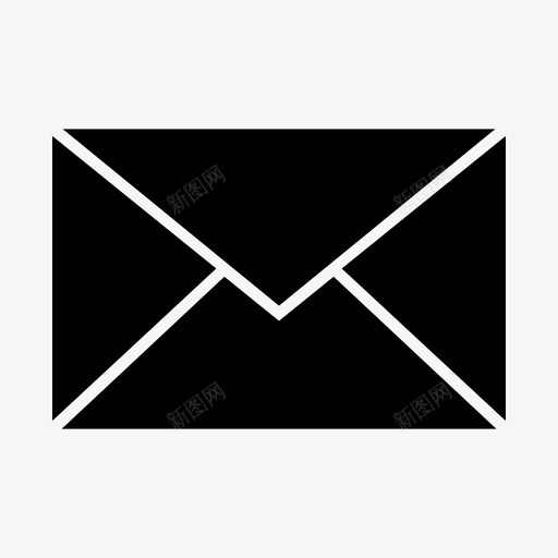 邮件信封信件图标svg_新图网 https://ixintu.com 信件 信封 办公室 寄 邮件