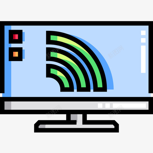 智能电视domotics10线性彩色图标svg_新图网 https://ixintu.com domotics 彩色 智能 电视 线性