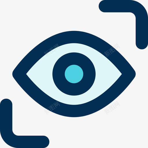 眼睛扫描仪智能屋13线性颜色图标svg_新图网 https://ixintu.com 扫描仪 智能 眼睛 线性 颜色
