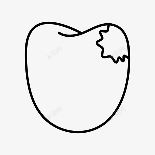 龋齿牙痛蛀牙图标svg_新图网 https://ixintu.com 牙痛 蛀牙 裂牙 龋齿