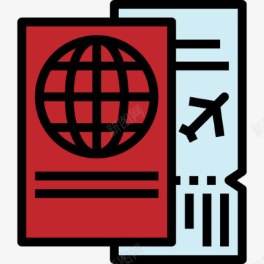 护照旅行179填写图标图标