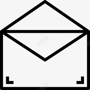 邮箱硬件13线性图标图标