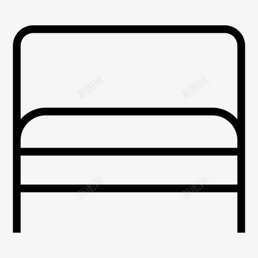 床卧室枕头图标svg_新图网 https://ixintu.com 卧室 室内 家具 枕头 睡眠