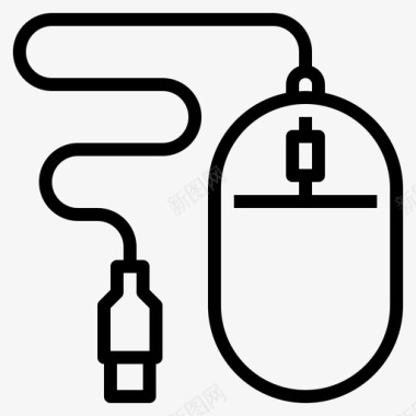 鼠标配件点击图标图标