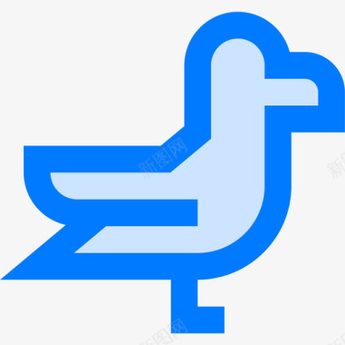 小鸟宠物28蓝色图标图标