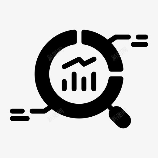 搜索引擎优化分析评估市场图标svg_新图网 https://ixintu.com 市场 报告 搜索引擎优化分析 搜索引擎优化和营销分析字形 评估