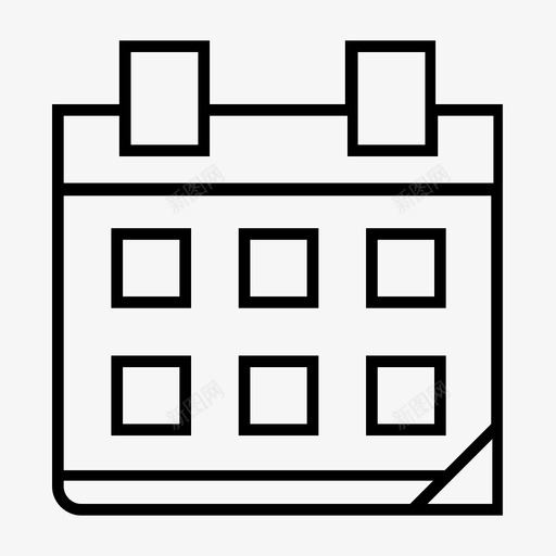 日历日期日期选择器图标svg_新图网 https://ixintu.com 办公室 日历 日期 日期选择器 日程表