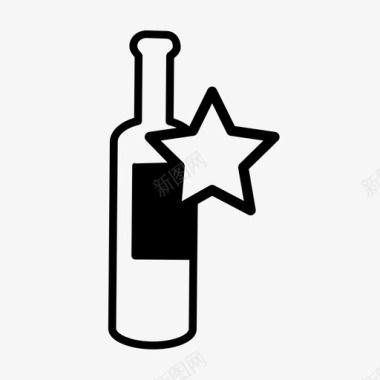 优质葡萄酒酒精图标图标