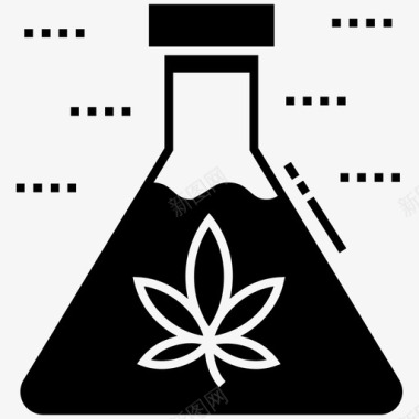 大麻化学测试分析医用大麻图标图标