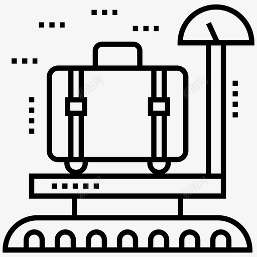 行李传送带机场传送带行李认领处图标svg_新图网 https://ixintu.com 传送带 图标 机场 线路 航空运输 行李 认领