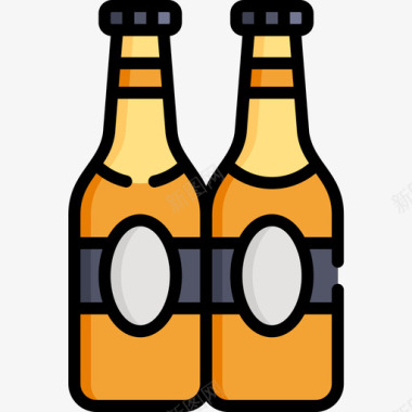 啤酒荷兰11线性颜色图标图标