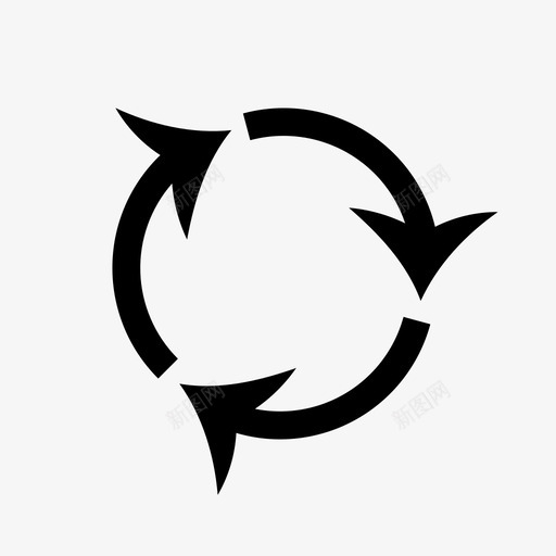 箭头环绕加载图标svg_新图网 https://ixintu.com 2017 加载 回收 环绕 箭头 设置 重复