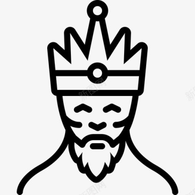 国王公爵君主图标图标