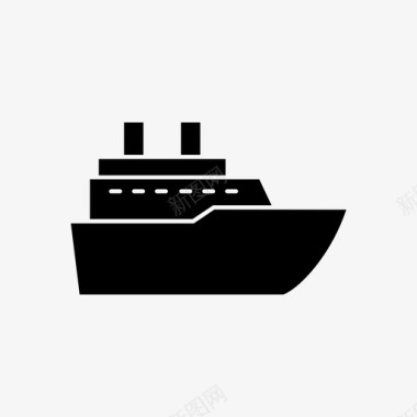 船港帆图标图标