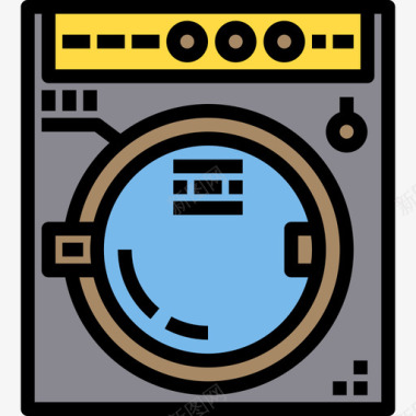洗衣机家用电器13原色图标图标