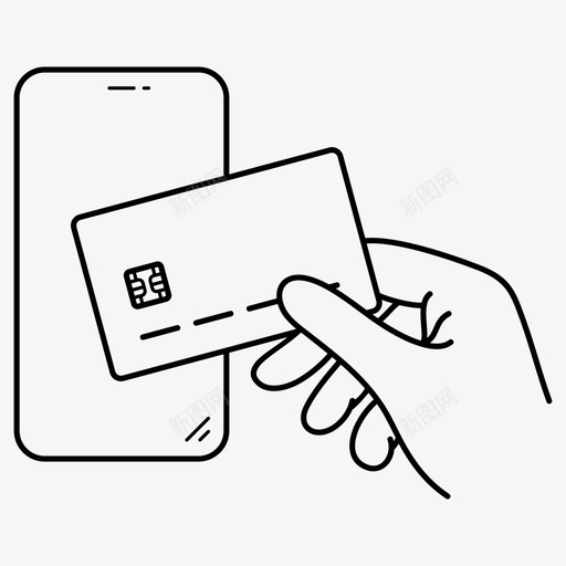 nfc技术支付塑料卡智能手机图标svg_新图网 https://ixintu.com nfc技术 nfc技术支付 塑料卡 无线支付 无触点 智能手机