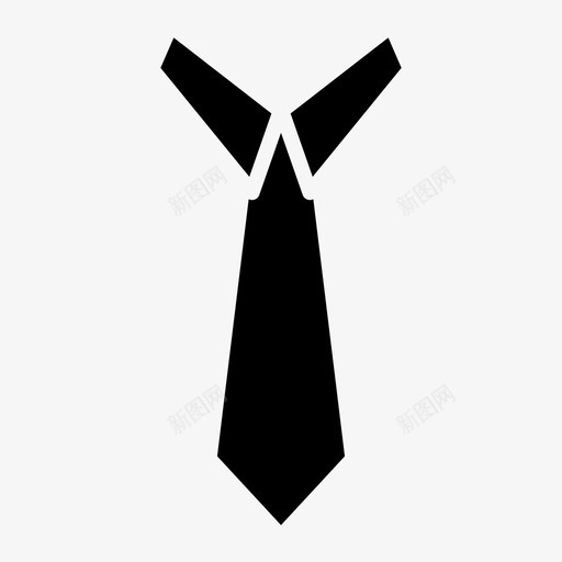 领带配件男士配件图标svg_新图网 https://ixintu.com 男士配件 配件 领带