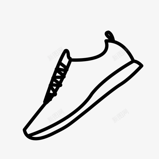 运动鞋耐克跑鞋图标svg_新图网 https://ixintu.com 耐克 跑鞋 运动鞋