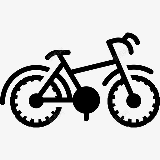 自行车摩托车交通工具图标svg_新图网 https://ixintu.com 交通工具 摩托车 自行车