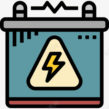 电池9月能量4线性颜色图标图标