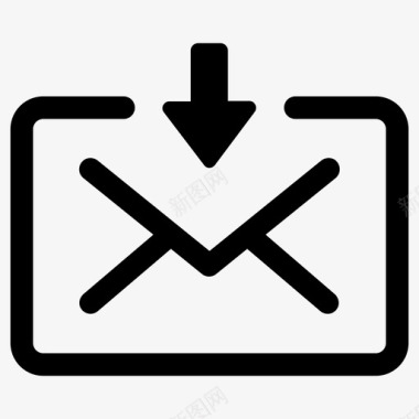 接收邮件电子邮件信封图标图标