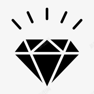 钻石珠宝奢侈品图标图标