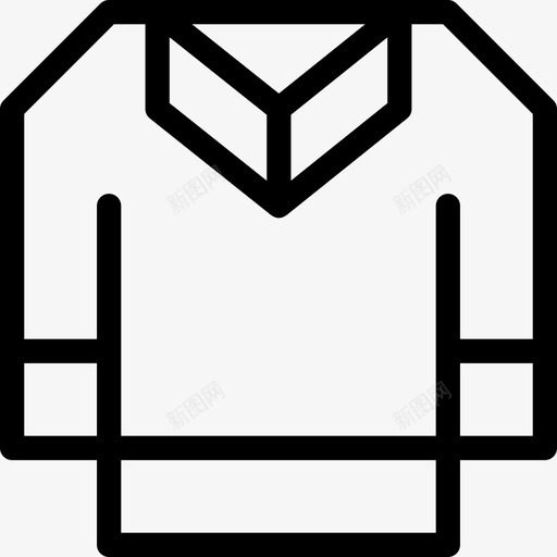 马球衫冲浪直线型图标svg_新图网 https://ixintu.com 冲浪 球衫 直线 线型 马球衫