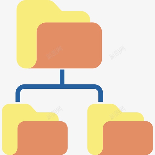 层次结构文件夹4平面图标svg_新图网 https://ixintu.com 层次 平面 文件夹 结构