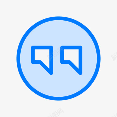 Hangout社交媒体58蓝色图标图标