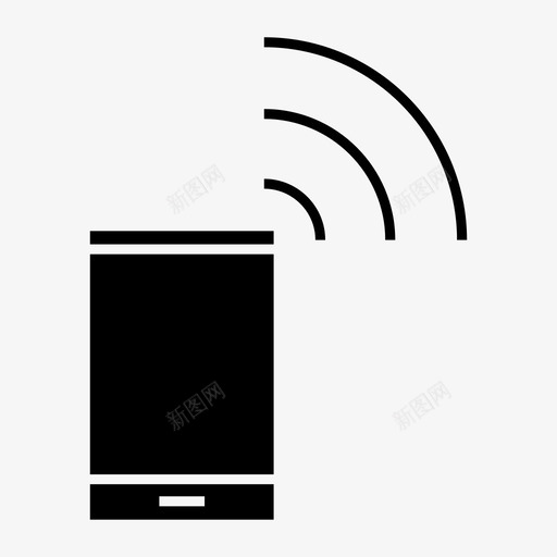 互联网电话连接网络图标svg_新图网 https://ixintu.com 互联网 信号 办公室 在线 字形 电话 网络 连接