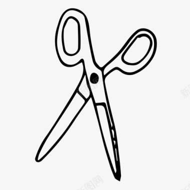 剪刀针线缝纫图标图标