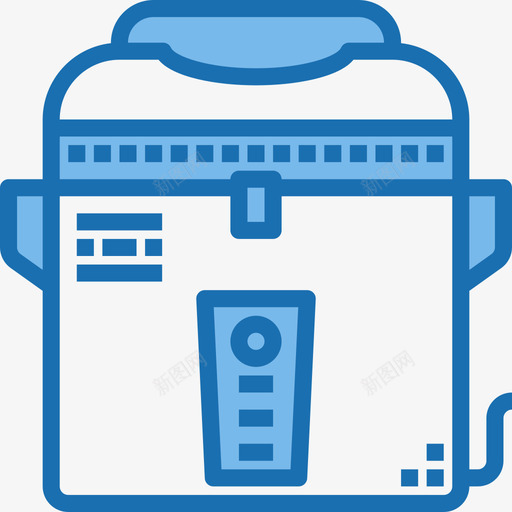 电饭煲家用电器16蓝色图标svg_新图网 https://ixintu.com 家用电器 电饭煲 蓝色