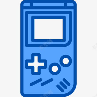 游戏复古小工具6蓝色图标图标