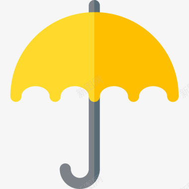 雨伞互联网安全35扁平图标图标