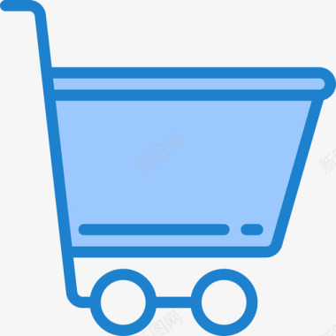 购物车购物和电子商务8蓝色图标图标