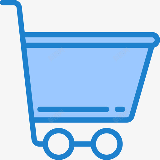 购物车购物和电子商务8蓝色图标svg_新图网 https://ixintu.com 电子商务 蓝色 购物 购物车