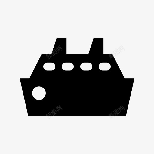 船商船航海图标svg_新图网 https://ixintu.com 商船 航海 船 速度
