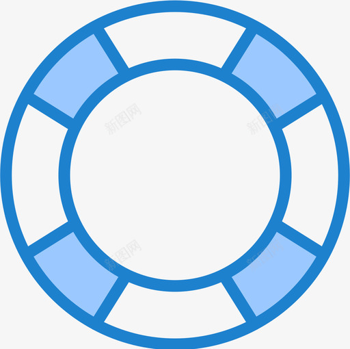 救生圈接口73蓝色图标svg_新图网 https://ixintu.com 接口 救生圈 蓝色