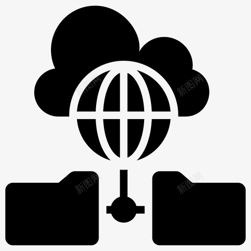 云全球存储云计算云数据图标svg_新图网 https://ixintu.com 云计算 全球 图标 字形 存储 技术 数据 服务