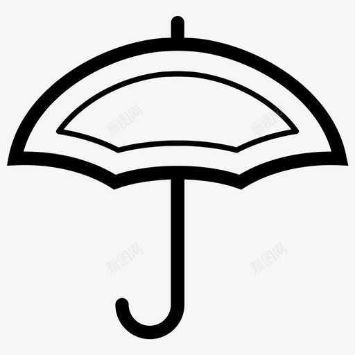 雨伞保险防护图标svg_新图网 https://ixintu.com 保险 商务管理大纲1 防护 雨伞 雨天