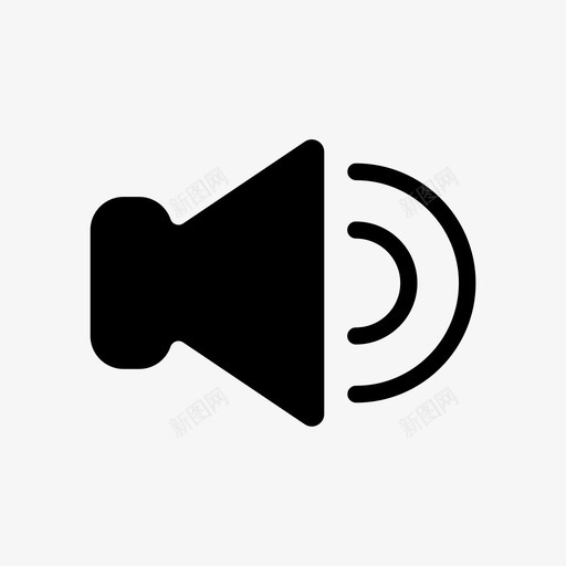 声音音量媒体图标svg_新图网 https://ixintu.com 声音 媒体 媒体播放器控制大纲 扬声器 音乐 音量