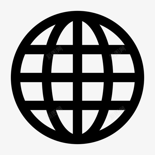 全球浏览器互联网图标svg_新图网 https://ixintu.com 世界 互联网 互联网标志 全球 浏览器 用户界面
