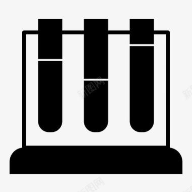 烧瓶教育试管图标图标